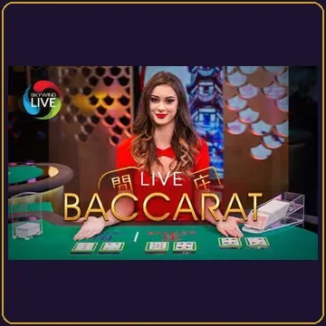 Baccarat live — stůl živého kasina v Glitzbets